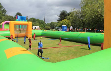 Inflatable table football